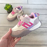 Кросівки для дівчинки, кросівки Kimboo, бежеві кросівки