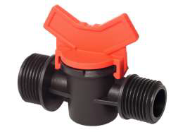 Кран 1/2"х3/4" наружная резьба для капельного полива. Santehplast SL-011-14