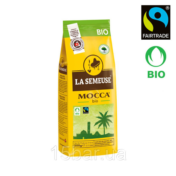 Кава в зернах La Semeuse Mocca BIO 100% Арабика 500g