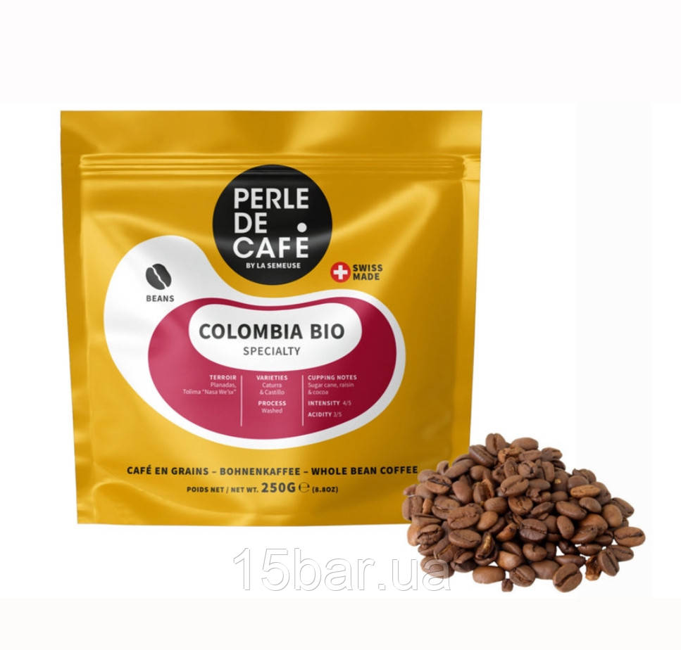 Кофе в зернах La Semeuse Perle de Café Colombia BIO 100% Арабика 250g