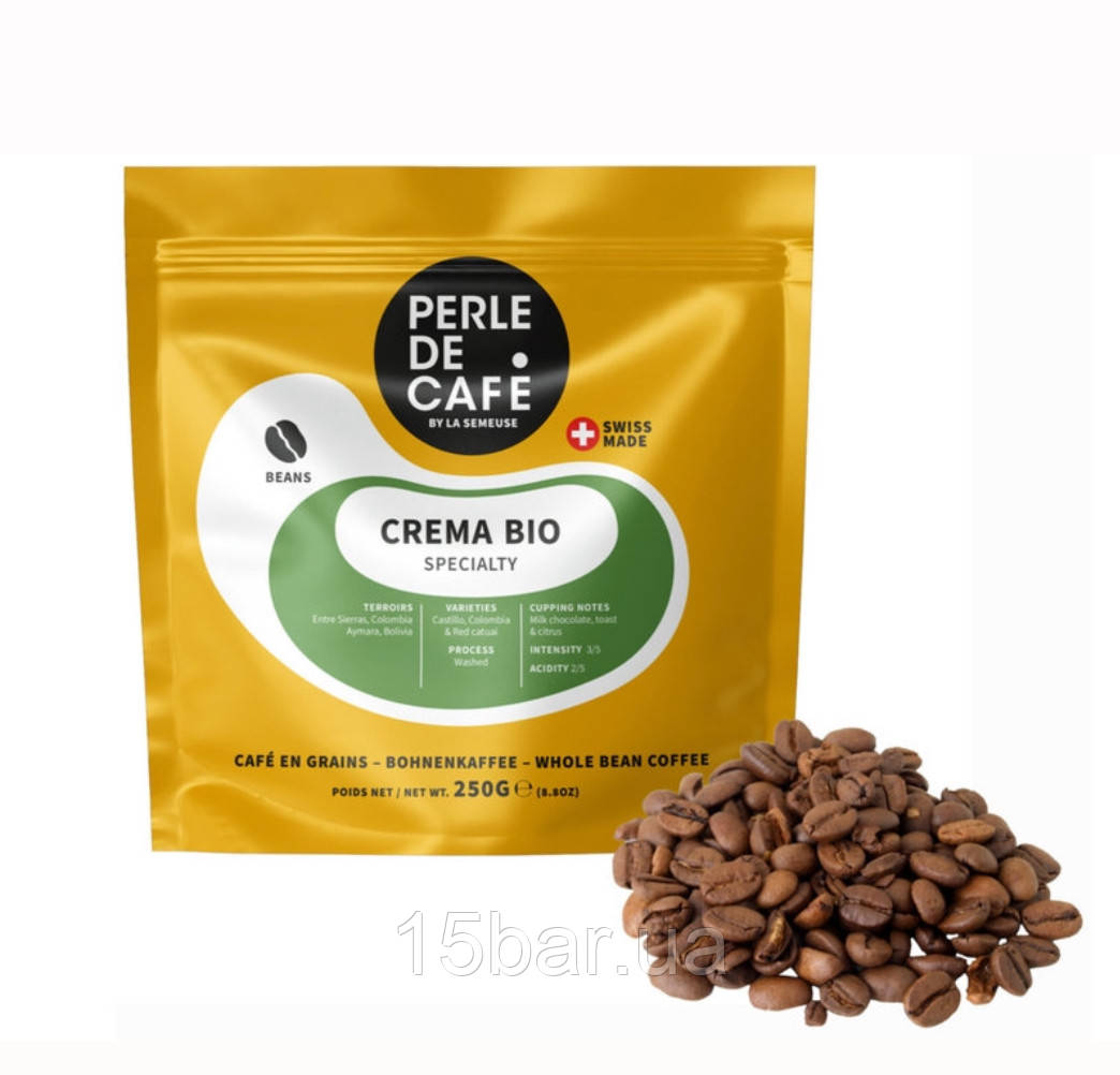 Кава в зернах La Semeuse Perle de Café Crema BIO 100% Арабіка 250g