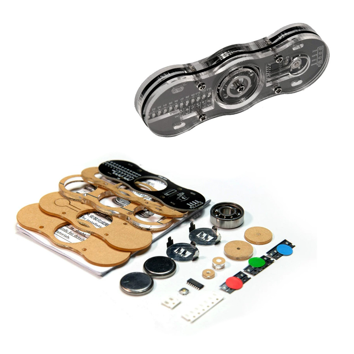 Світловий двосегментний спінер - DIY-набір для радіоаматорів (паяння компонентів), фото 1