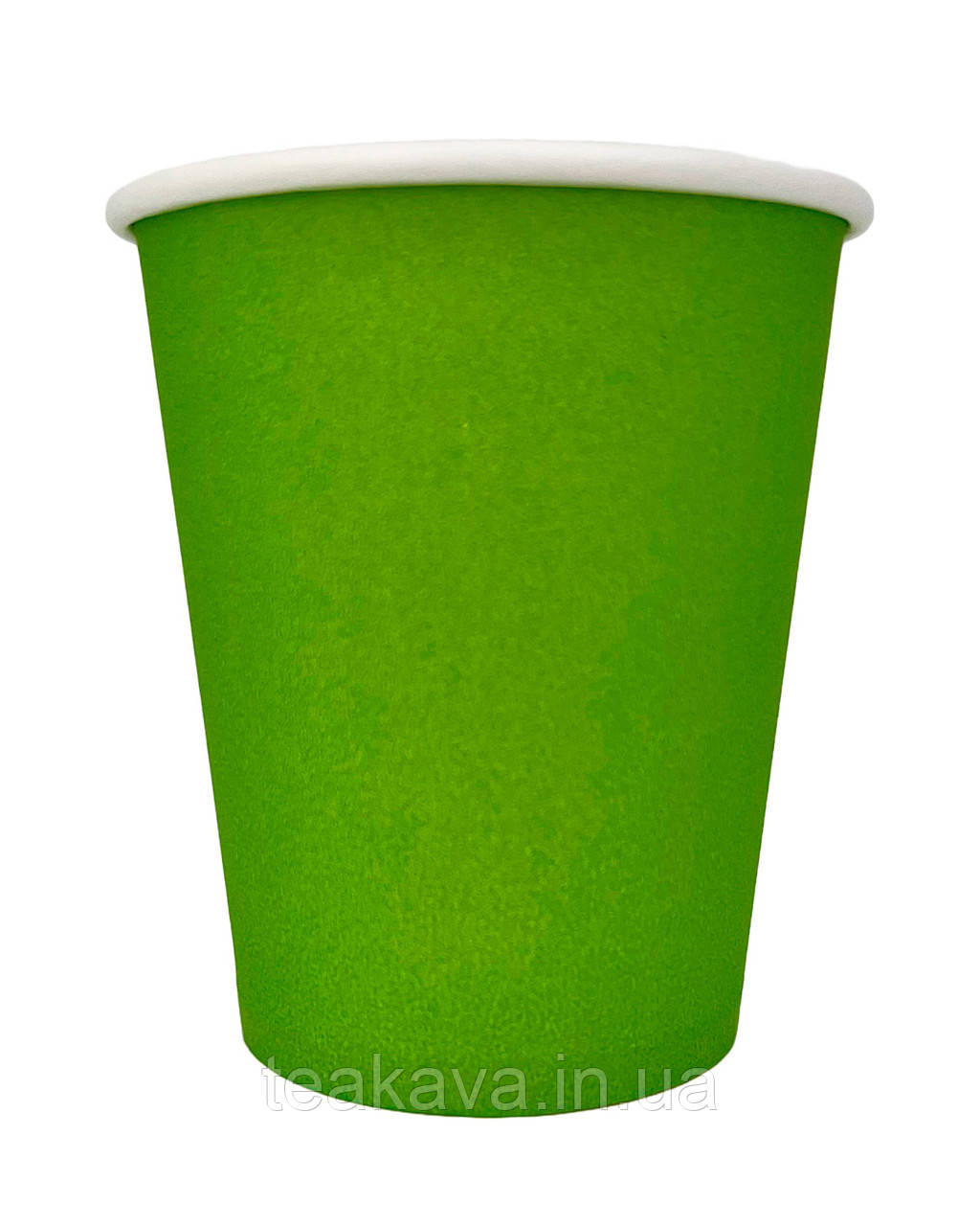 Стакан паперовий зелений 400 мл, 50 шт., фото 1