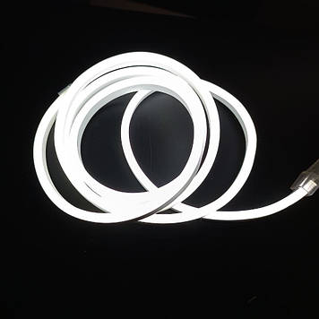 Неон Led 220V холодний білий 5000К (2 м) – LED шнур з адаптером