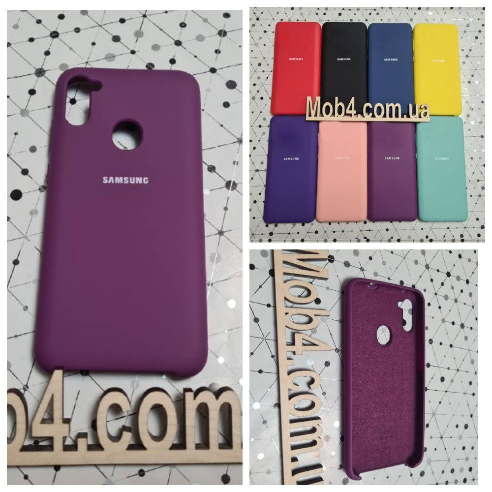 

Брендовый чехол накладка Silicone Cover для Samsung Galaxy (Самсунг) M11, Разные цвета