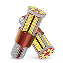 Комплект світлодіодних ламп NAPO LED T10-3014-57smd-CAN W5W T10 колір світіння білий 2 шт, фото 4