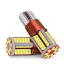 Комплект світлодіодних ламп NAPO LED T10-3014-57smd-CAN W5W T10 колір світіння білий 2 шт, фото 3