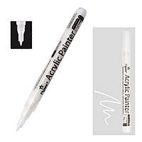 Маркер акриловий білий колір Flysea 0.7 мм для малювання тонкий