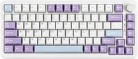 Ігрова Клавіатура AJAZZ AK820 MAX White-Purple З Магнітними Світчами. Дротова 8000 Гц/с. Switch 0.1 мм.