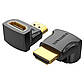 Адаптер Vention HDMI 90 Degree Male to Female Adapter Black (AIOB0), фото 4