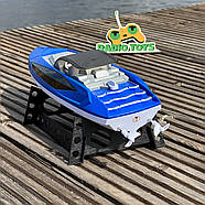 Катер на радіокеруванні Sea Phantom 28 км/год Синій | Човен на пульті управління | Корабель на радіоуправлінні, фото 3