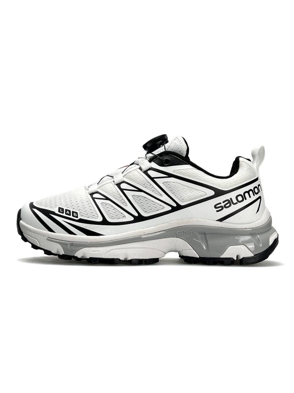 Чоловічі текстильні кросівки Salomon Lab XT-6 New White Grey, кеди нейлон текстиль білі 41