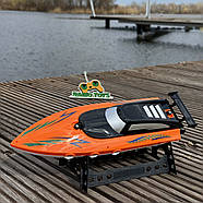 Катер на радіокеруванні HydroFlash Оранжевий | Човен на пульті управління | Корабель на радіоуправлінні, фото 6