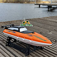 Катер на радіокеруванні HydroFlash Оранжевий | Човен на пульті управління | Корабель на радіоуправлінні, фото 3