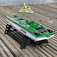 Катер на радіокеруванні Poseidon Зелений | Човен на пульті управління | Корабель на радіоуправлінні, фото 4