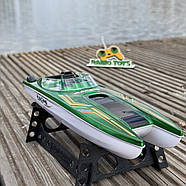 Катер на радіокеруванні Poseidon Зелений | Човен на пульті управління | Корабель на радіоуправлінні, фото 2