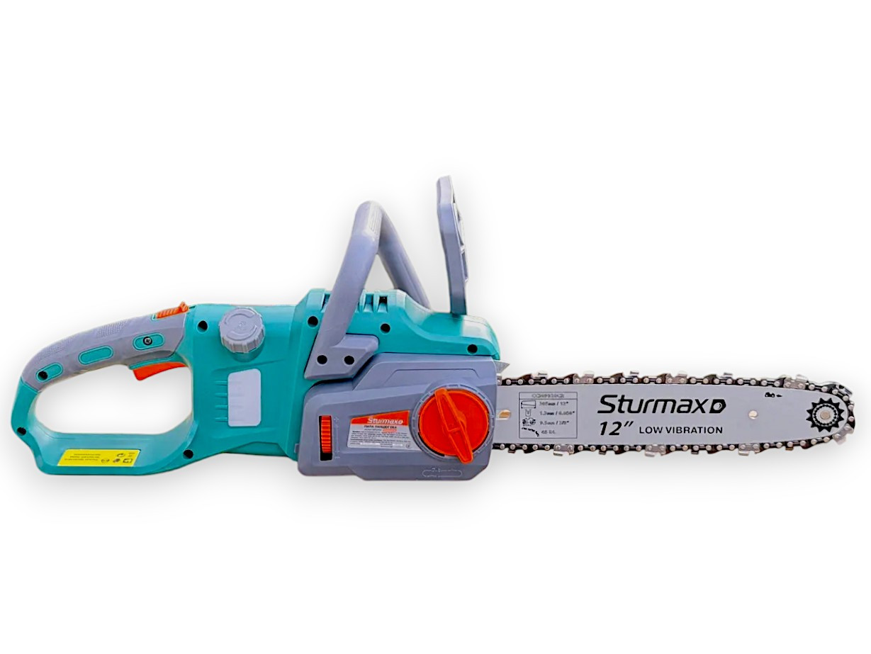 Акумуляторна ланцюгова пилка Sturmax 20В без акумулятора та зарядного сумісність з Makita