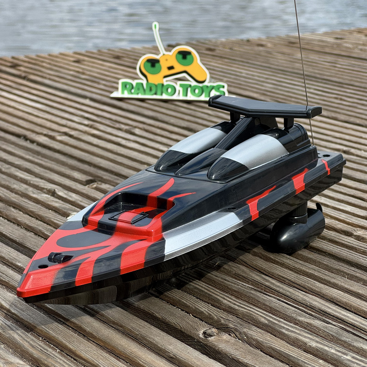 Катер на радіокеруванні Wave King Чорний | Човен на пульті управління | Корабель на радіоуправлінні, фото 1
