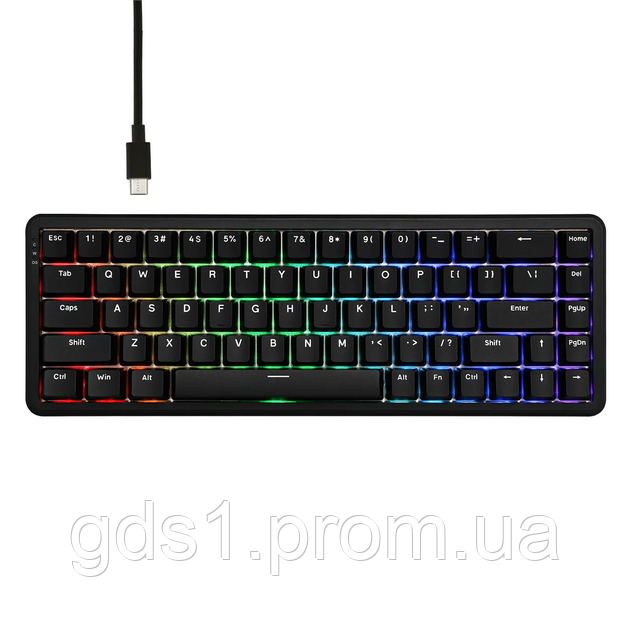Ігрова Клавіатура AJAZZ AK680 MAX Black Магнітні світчі. Дротова 8000Hz/s. RGB Підсвічування, Switch 0.1mm. Rapid Trigger - фото 1 - id-p2553268644