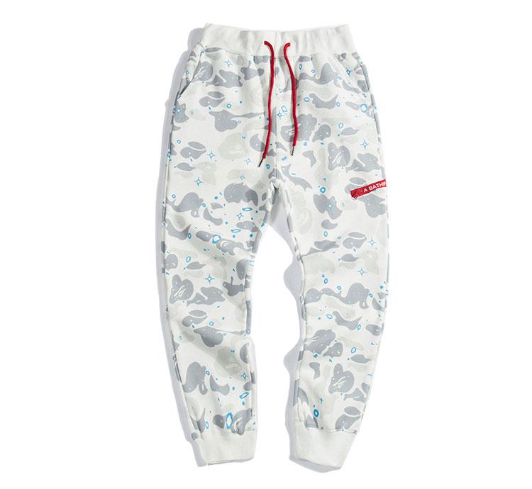 Штани Bape White Unisex Sweatpants - TA1117A1