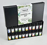 Ефірна Олія Natural 20 шт по 10 мл та Аромадифузор з ефектом полум'я, фото 2