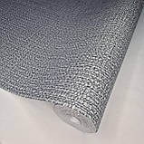 Шпалери вінілові 10.05 × 1.06 м Marburg 1032858, сірі, текстура рогожка для спальні, вітальні, передпокою, коридору, фото 2