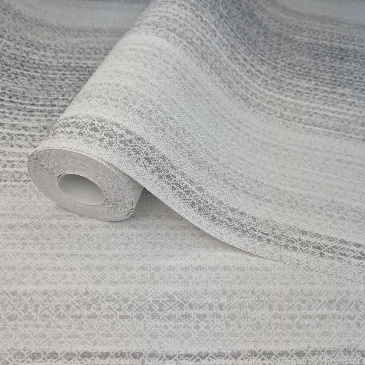 Шпалери вінілові 10.05 × 1.06 м Marburg 1032362, сірі в смужку для спальні, вітальні, кабінету, фото 1