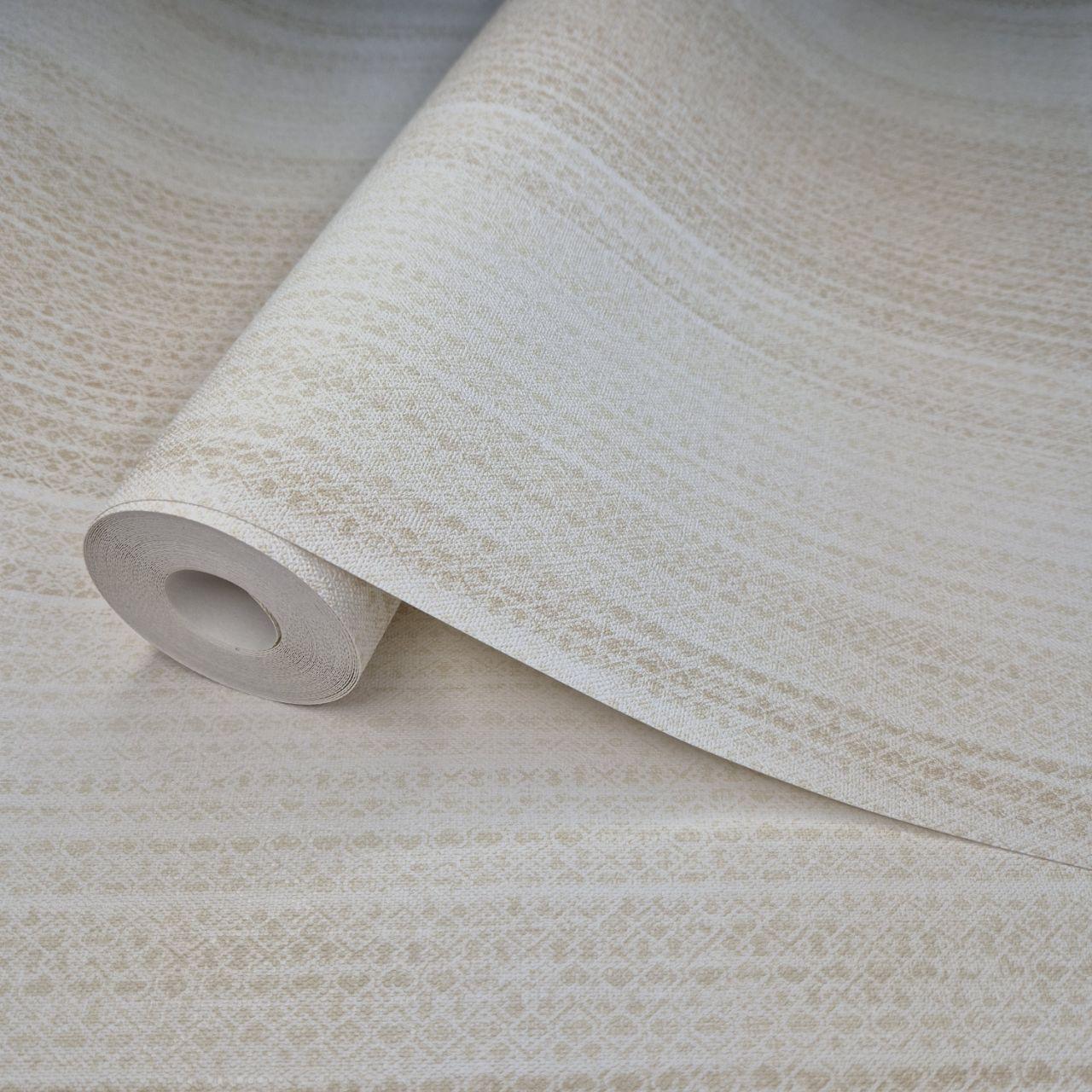 Шпалери вінілові 10.05 × 1.06 м Marburg 32357, бежеві в смужку для спальні, вітальні, кабінету, фото 1