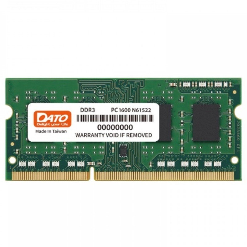 Модуль пам`ятi SO-DIMM 4GB/1600 DDR3 Dato (DT4G3DSDLD16), фото 1