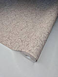Шпалери вінілові 10.05 × 1.06 м Marburg 32854, пудрові, з імітацією штукатурки для вітальні, фото 2