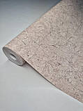 Шпалери вінілові 10.05 × 1.06 м Marburg 32854, пудрові, з імітацією штукатурки для вітальні, фото 3