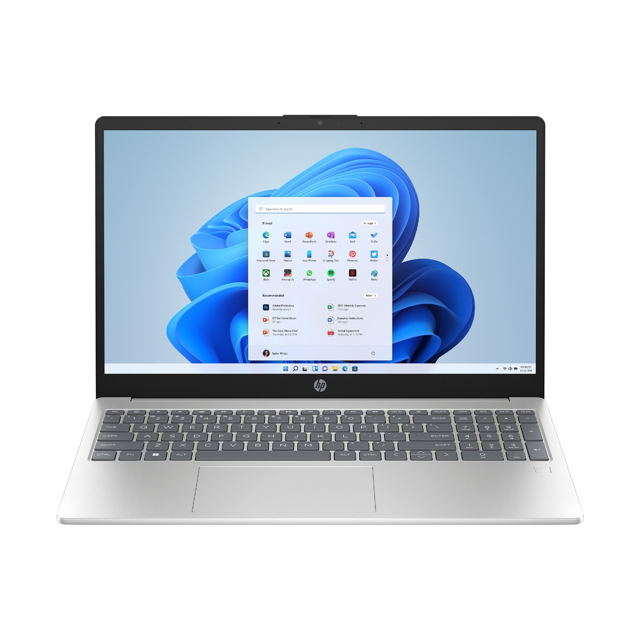 Ноутбук HP 15-fc0011ua (833T5EA) Silver, фото 1
