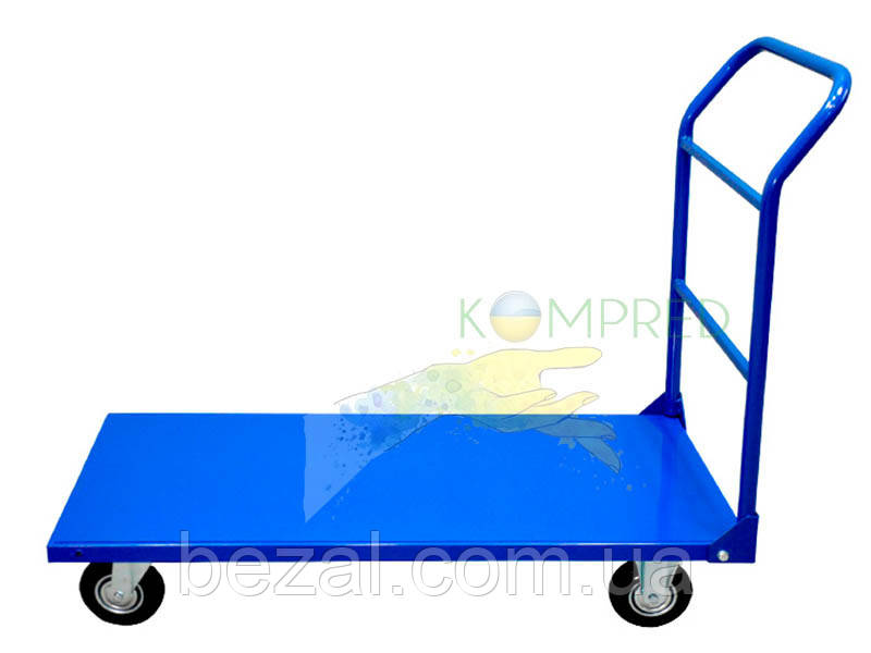 Візок універсальний складський платформений 750х500х770 мм синій Kompred OL831