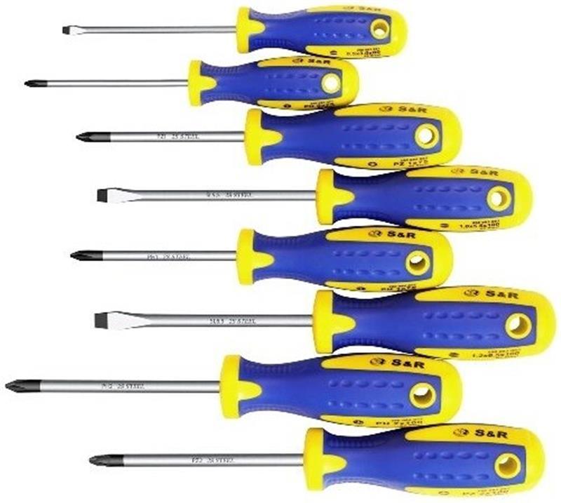 Набір викруток S&R SL-PH-PZ  S2 8шт (250681108), фото 1