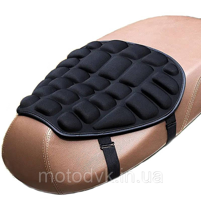 Повітропроникна подушка на сидінні мотоцикла, скутера (амортизувальна)
