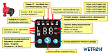 Насос циркуляційний енергоощадний 10-45 Вт Hmax 6 м Qmax 52 л/хв Ø11⁄2" 180 мм + гайки Ø1" Wetron, фото 2