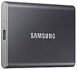 Накопичувач зовнішній SSD 2.5" USB 2.0TB Samsung T7 Titan Gray (MU-PC2T0T/WW), фото 2