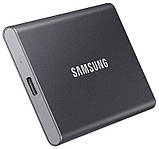 Накопичувач зовнішній SSD 2.5" USB 2.0TB Samsung T7 Titan Gray (MU-PC2T0T/WW), фото 3