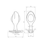 Силіконова анальна пробка Mystim Rocking Force S для електростимулятора діаметр 3,7 см, фото 2