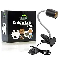 Світильник для тераріуму Terrario ReptiSun Long з гнучким плечем, затискачем і регулятором потужності до 200 Вт