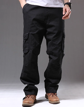 Тактичні штани карго Alpha Tactical Чорний Розмір M