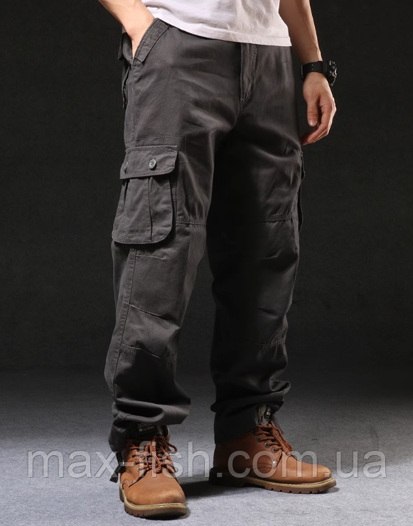 Тактичні штани карго Alpha Tactical Сірий Розмір M, фото 1