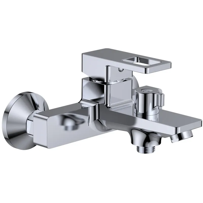 Змішувач для ванни MIXXUS Premium LOREN 009 EURO, короткий вилив, хром (MI6800)