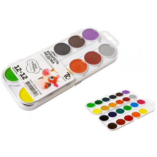 Фарба акварельна медова ГАММА 24 кол. 12405 б/п (1/12)