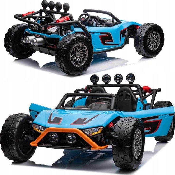 Дитяча акумуляторна машинка Buggy Racing 5 синя, фото 1