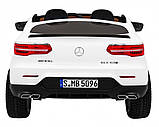 Дитяча акумуляторна машинка Mercedes GLC 63S Біла, фото 7