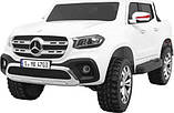 Дитяча акумуляторна машинка Mercedes Benz X-Class Біла, фото 4