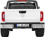 Дитяча акумуляторна машинка Mercedes Benz X-Class Біла, фото 10