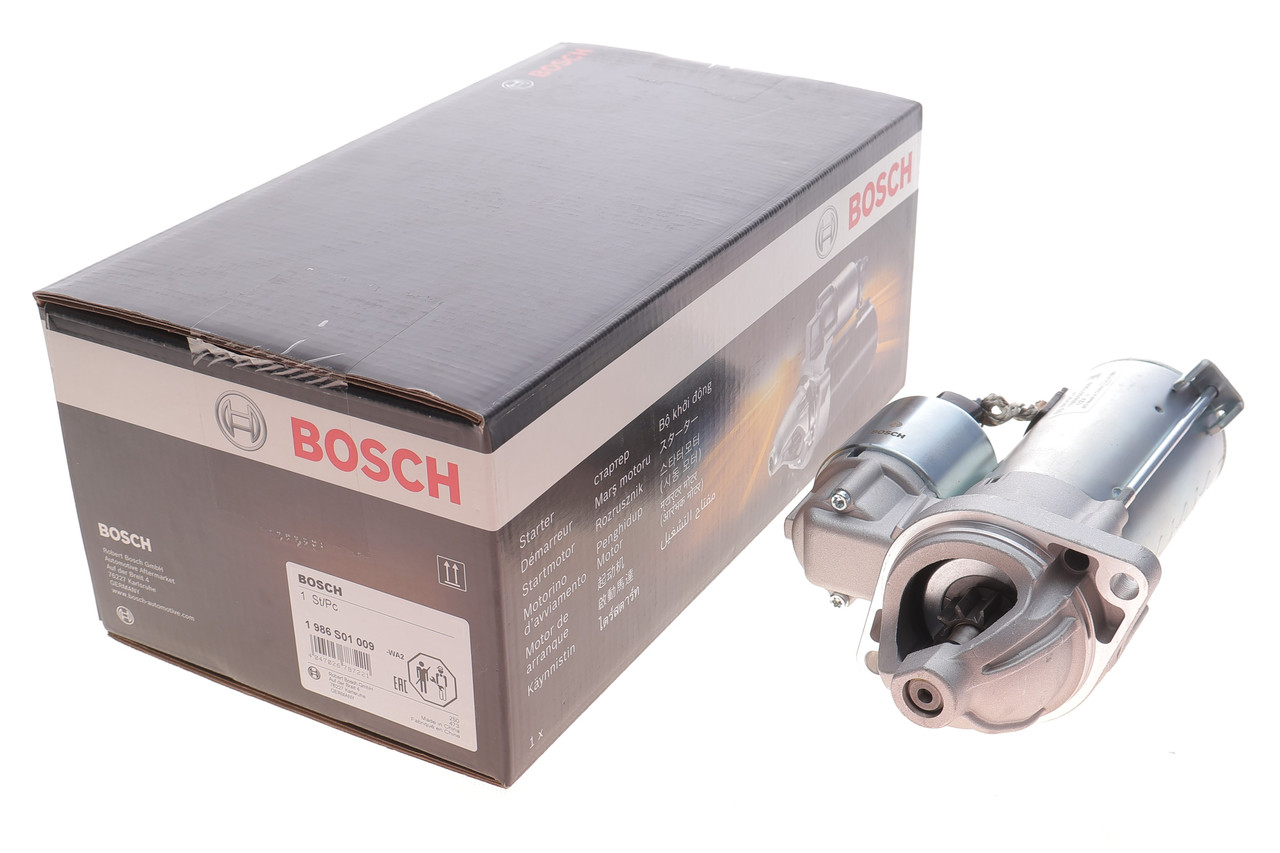 Стартер MB A-class (W168/W169) 1.4-2.0 (M166/M266) 97-12 (12V/1.2kw), Bosch 1 986 S01 009, фото 1