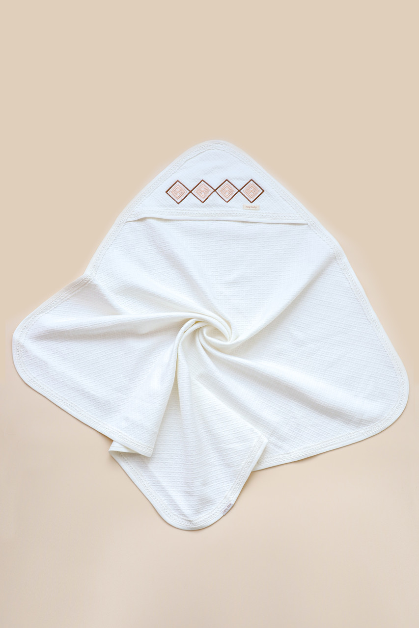 Плед на виписку та хрещення "Lucas", Молочно-коричневий. Топ!, фото 1